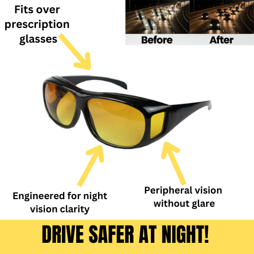 Night Driving Glasses™ with GlareCut Technology