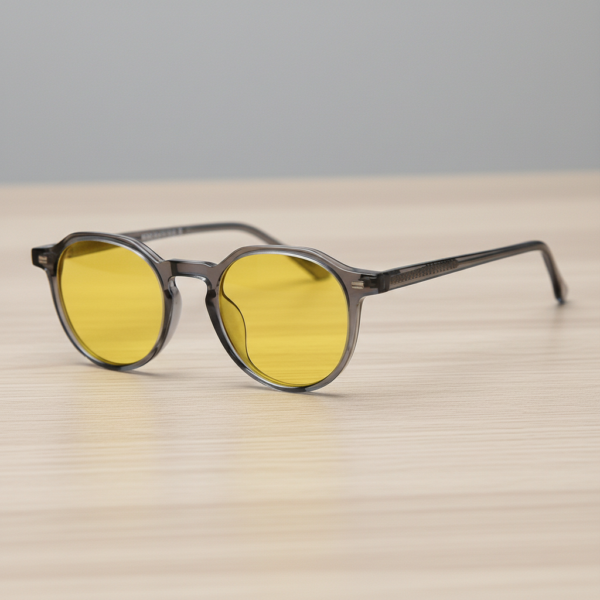 Cherry yellow-tinted night driving glasses - view 2