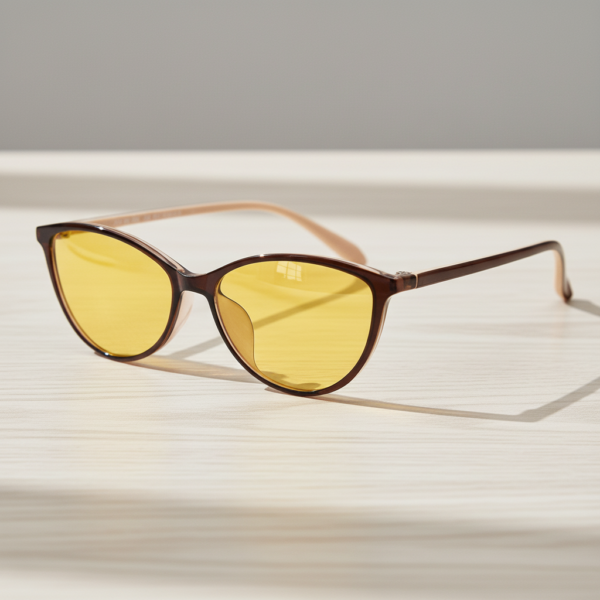 Dawn yellow-tinted night driving glasses - view 2