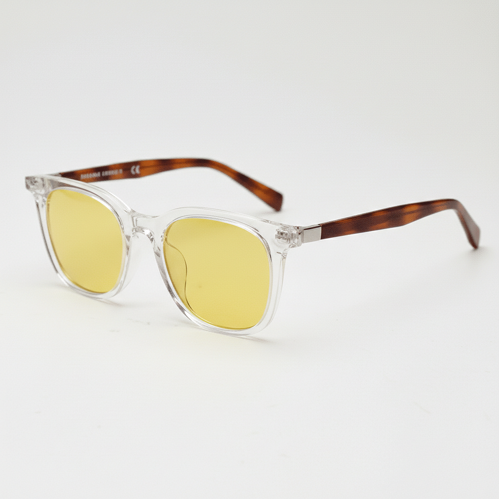 Faith yellow-tinted night driving glasses - side view