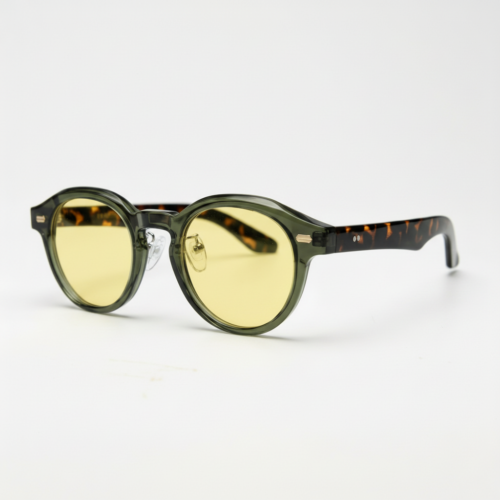 Lena yellow-tinted night driving glasses - side view