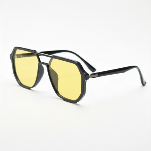 Poppy yellow-tinted night driving glasses - view 1