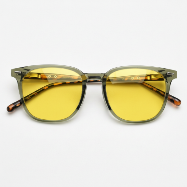 Sherry yellow-tinted night driving glasses - view 1