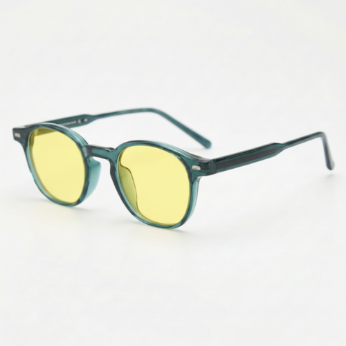 Tina yellow-tinted night driving glasses - side view